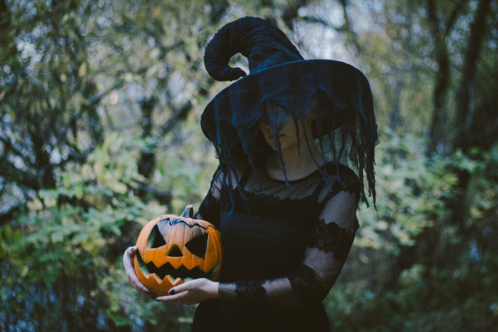 Halloween themed pumpkin patch