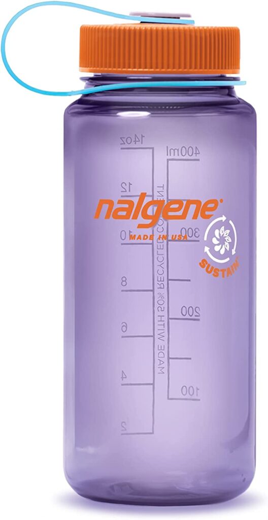  Nalgene Wide Mouth Bottle, purple travel water bottle 