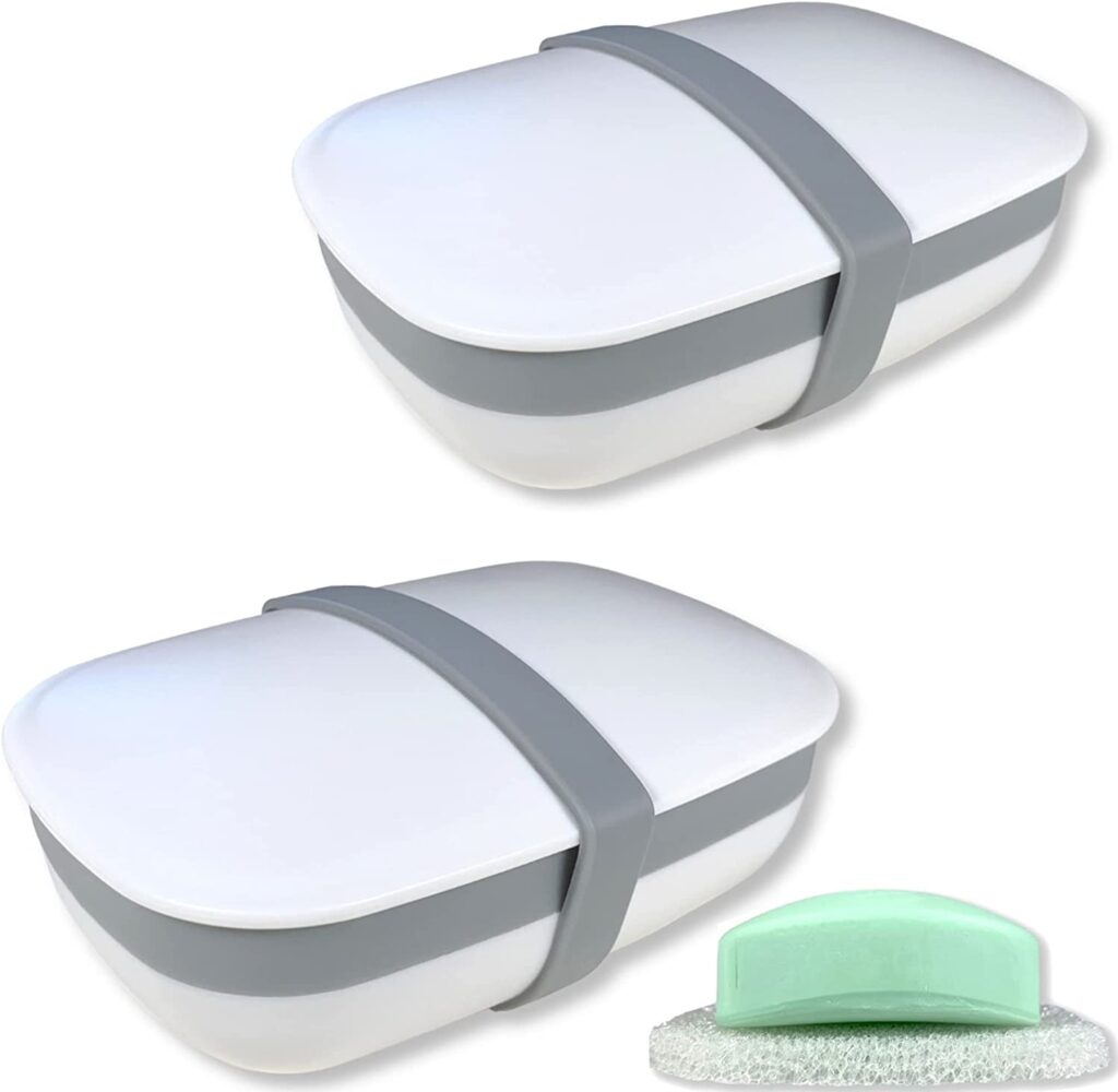 Kiasona-2Pack-Travel-Soap-Box